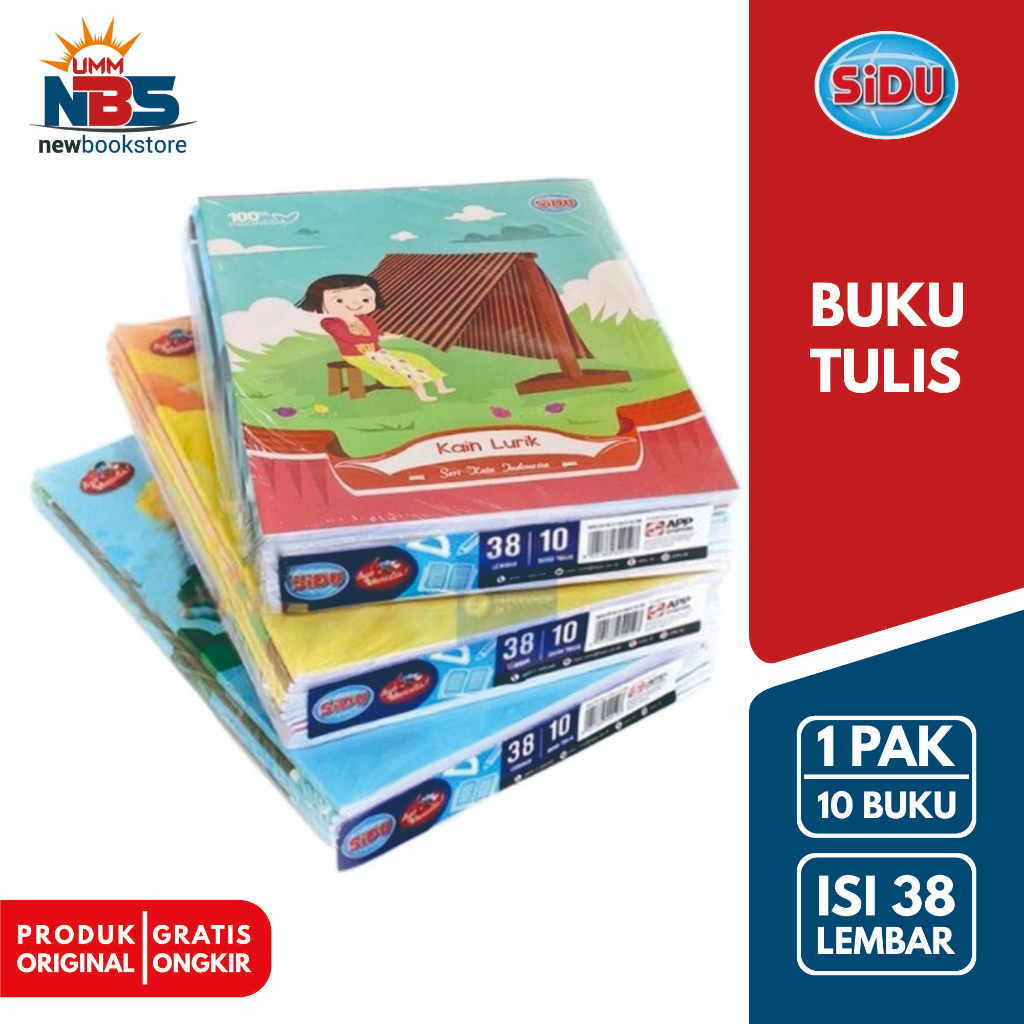 

SIDU - Sinar Dunia - Buku Tulis Isi 38 Halaman | 1 Pack isi 10 Buku