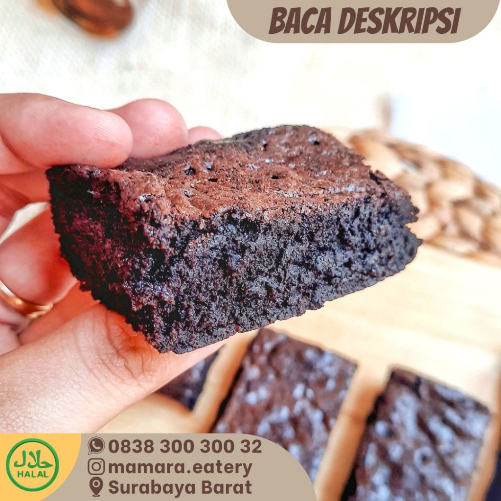 

Fudgy Brownies Original Classic Mamara Eatery