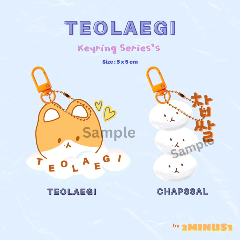 TEOLAEGI KEYRING BY BAEKHYUN EXO | GANTUNGAN KUNCI TEOLAEGI READY STOCK KEYCHAIN GANCI | by 2minus1.