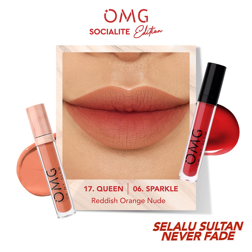 Paket Ombre Lips OMG | Lipcream OMG Ombre Coffee Edition| Lipcream OMG | Ombre OMG Lip Cream | Ombre Lips-Ombre 17 + 06