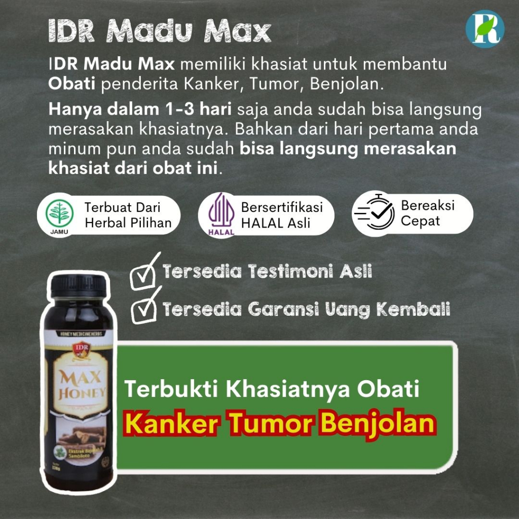 IDR MADU MAX   Obat Tumor Paru-Paru  330 gram