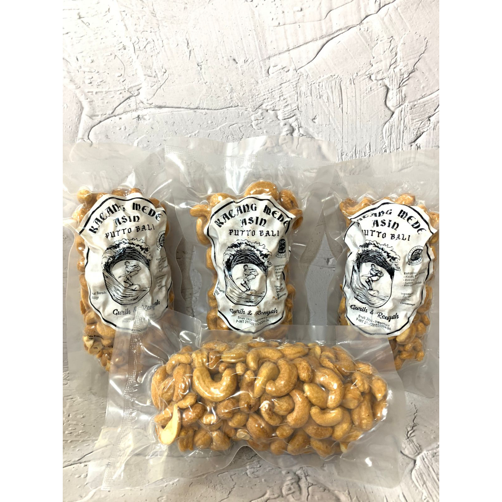 

Kacang Mede Original Asin Putto Bali Vakum 200GR / Bali Cashew