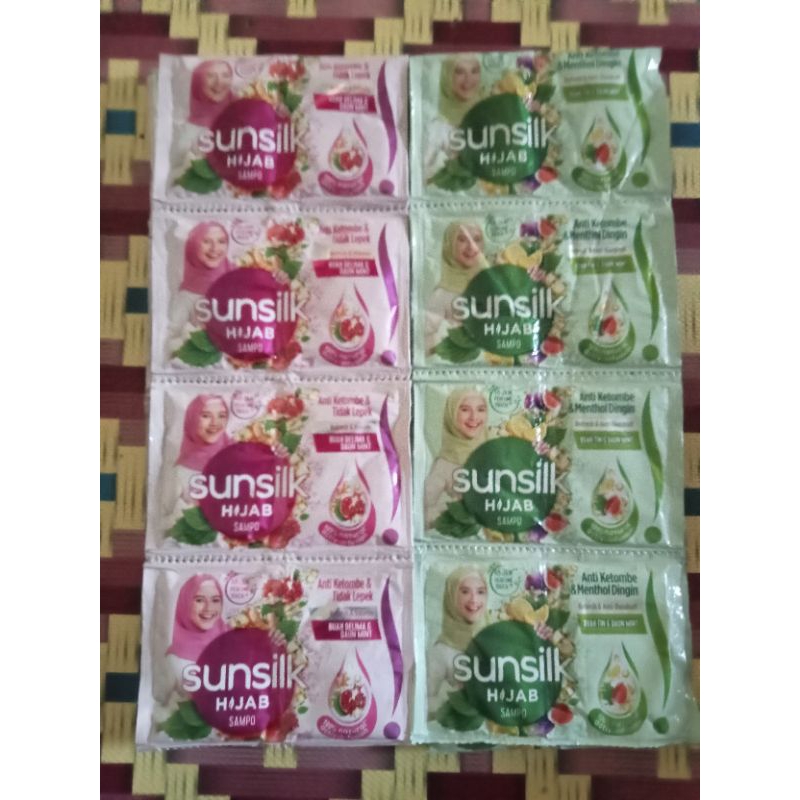 Sunsilk shampo hijab saset / renceng anti ketombe isi 12 pcs 8ml