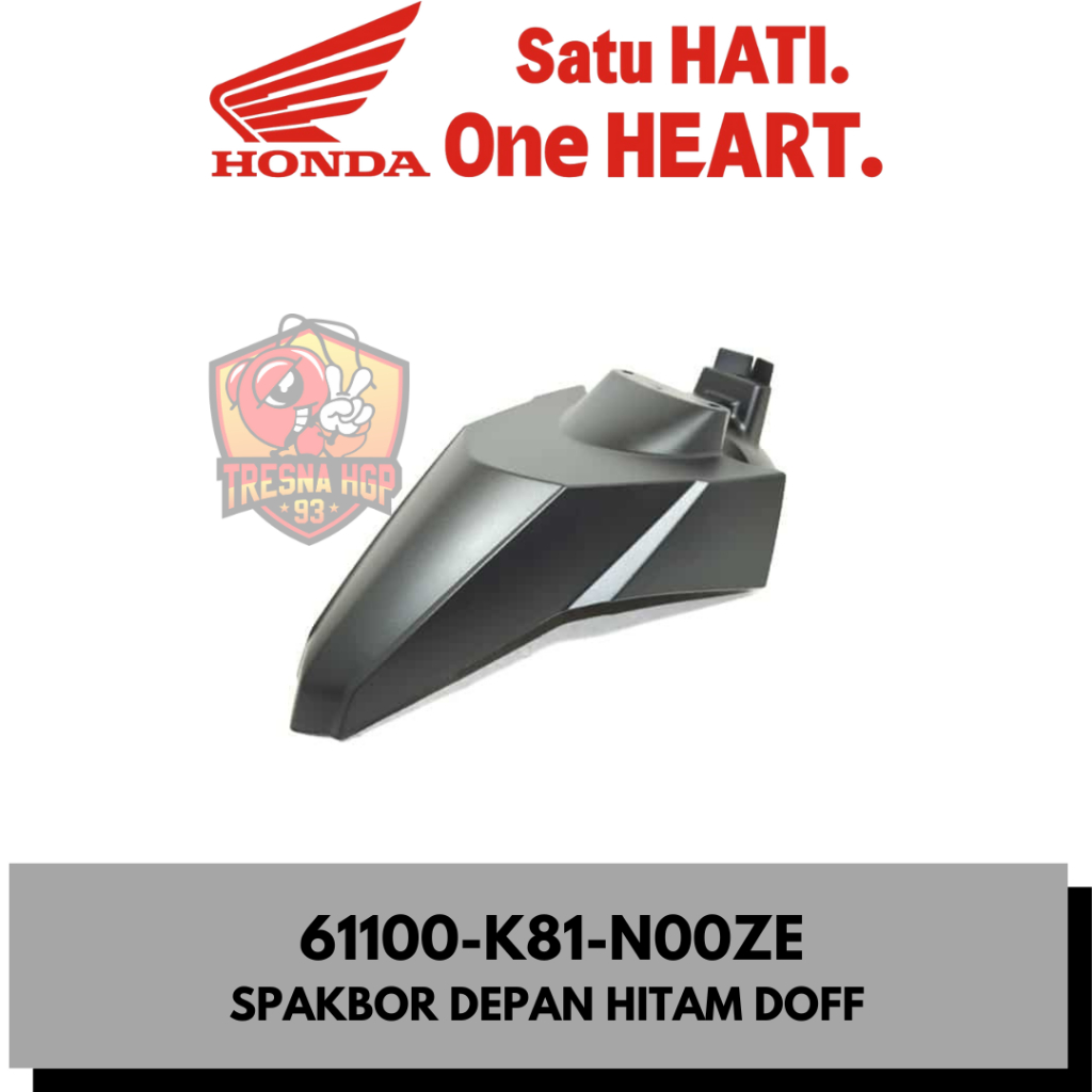 61100-K81-N00ZE SPAKBOR DEPAN HITAM DOFF BEATSTREET ESP K81 ORIGINAL | FENDER FRONT 61100K81N00ZE