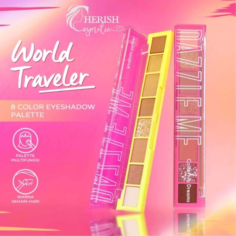DAZZLE ME The World Traveler Eyeshadow Palette | Eyeshadow Palet Dazzle Me