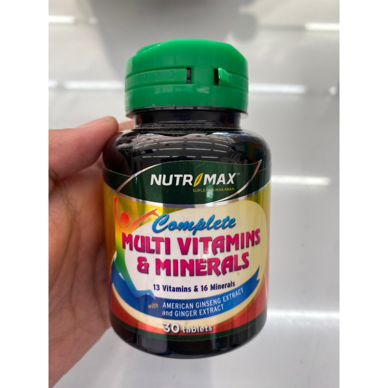 NUTRIMAX COMPLETE MULTIVITAMINS DAN MINERALS ISI 30Tablet