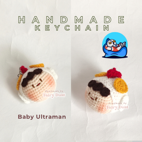 Handmade Keychain Hanging Charm Key Holder Gantungan Kunci Aksesoris Tas Amigurumi Boneka Rajut Ultr