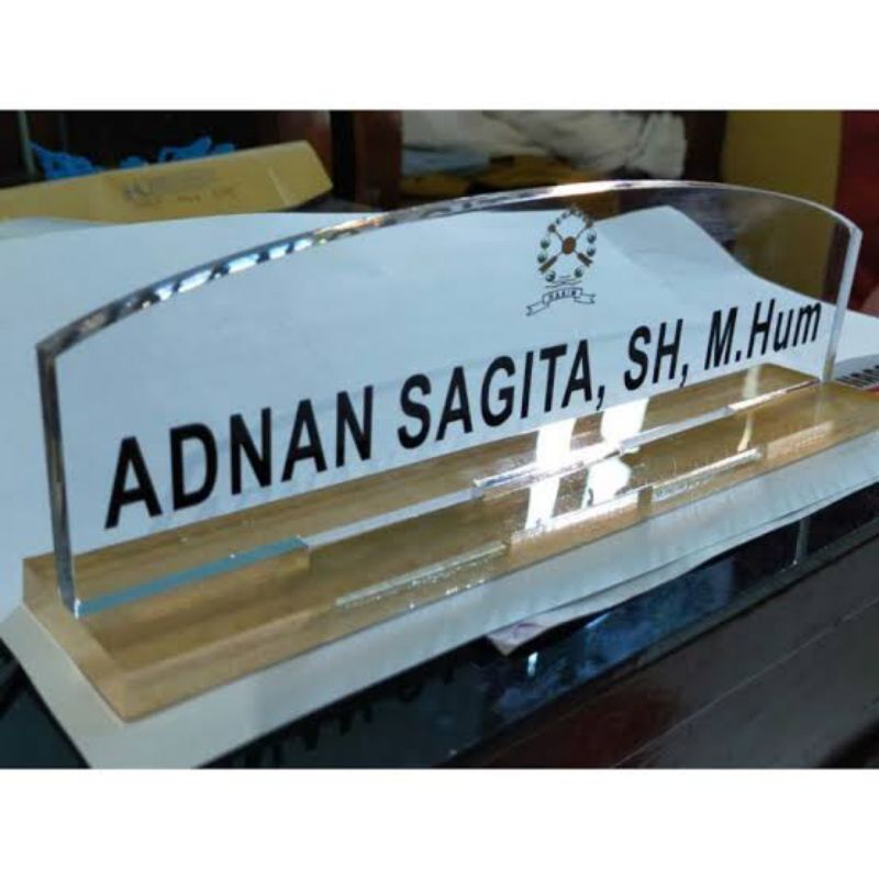 

papan nama meja 10x30