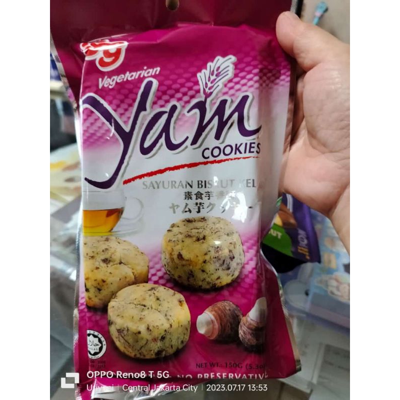 Yam cookies vegetarian /sayuran biscuit keladi Malaysia