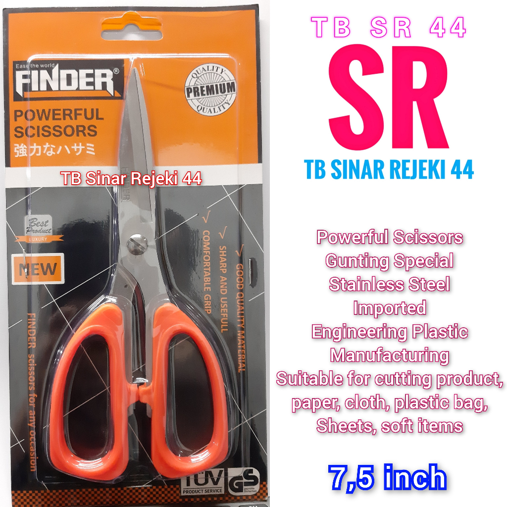 

Gunting Kertas Kain Plastik 7,1 inch Stainless Steel Good Quality Material, Sharp and usefull, Premium Powerful Scissors