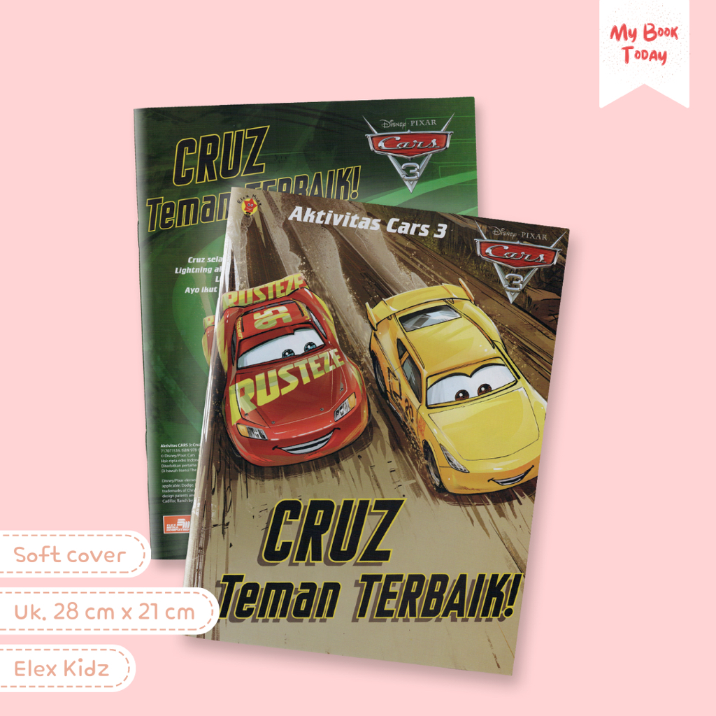 [My Book Today] Buku Anak Aktivitas Disney Pixar Cars 3: Cruz Teman Terbaik | Buku Cerita Petualanga