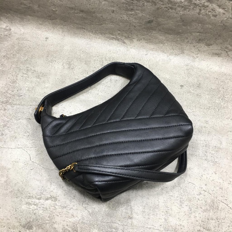 TB Kira Chevron Halfmoon Shoulder Bag