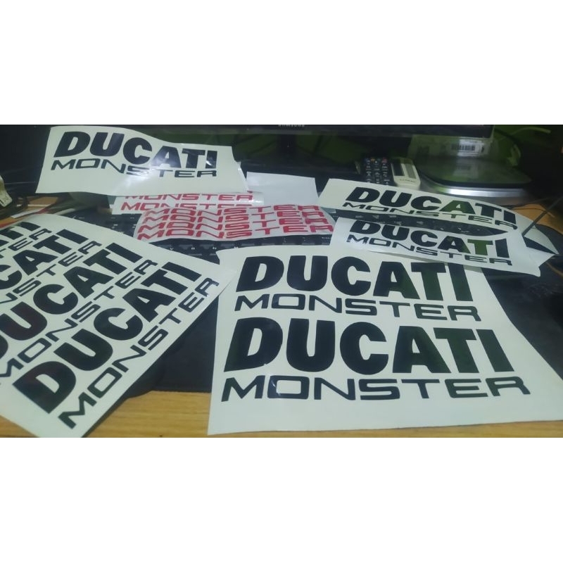 Stiker Ducati Monster