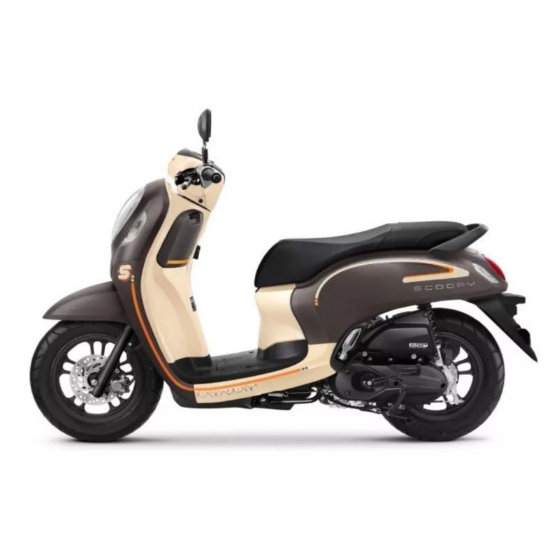 STRIPING LIS STICKER STANDAR HONDA SCOOPY FASHION 2021 2022 ABU-ABU CREAM STIKER SCOOPY ABU DOF