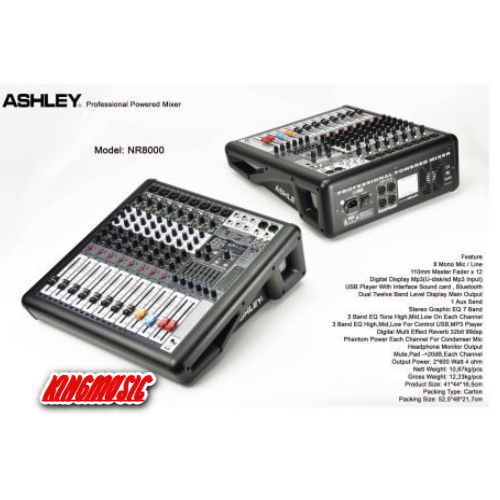 power mixer ashley nr8000 nr 8000 original