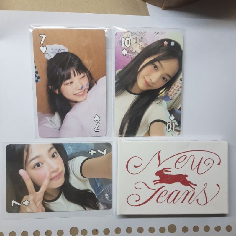 photocard official newjeans sg23 selca minji jepit headphone haerin cemong hanni cemong poca pc albu