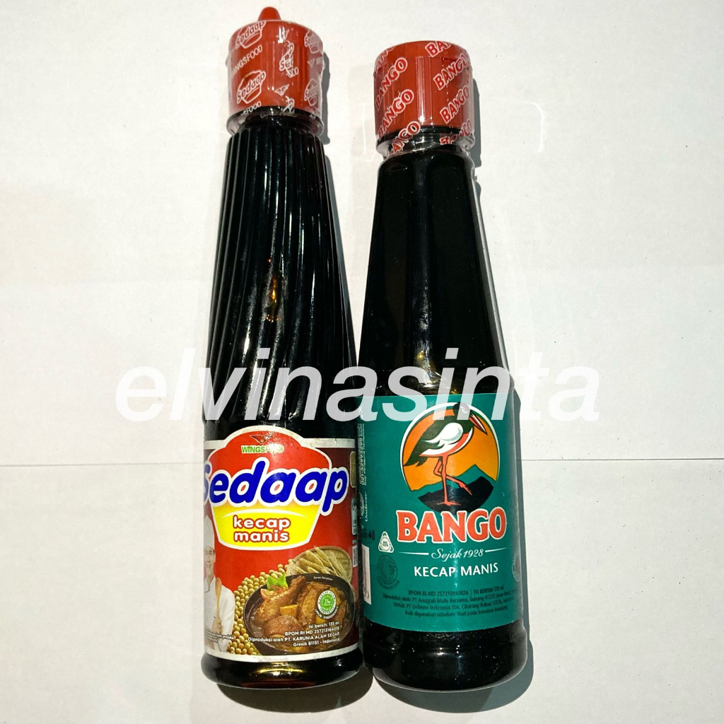 

Kecap Manis Bango 135ml & Sedaap 135ml Sedap 135 ml Botol