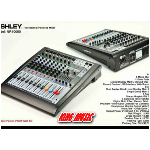 power mixer Ashley NR10000 NR 10000 ORIGINAL