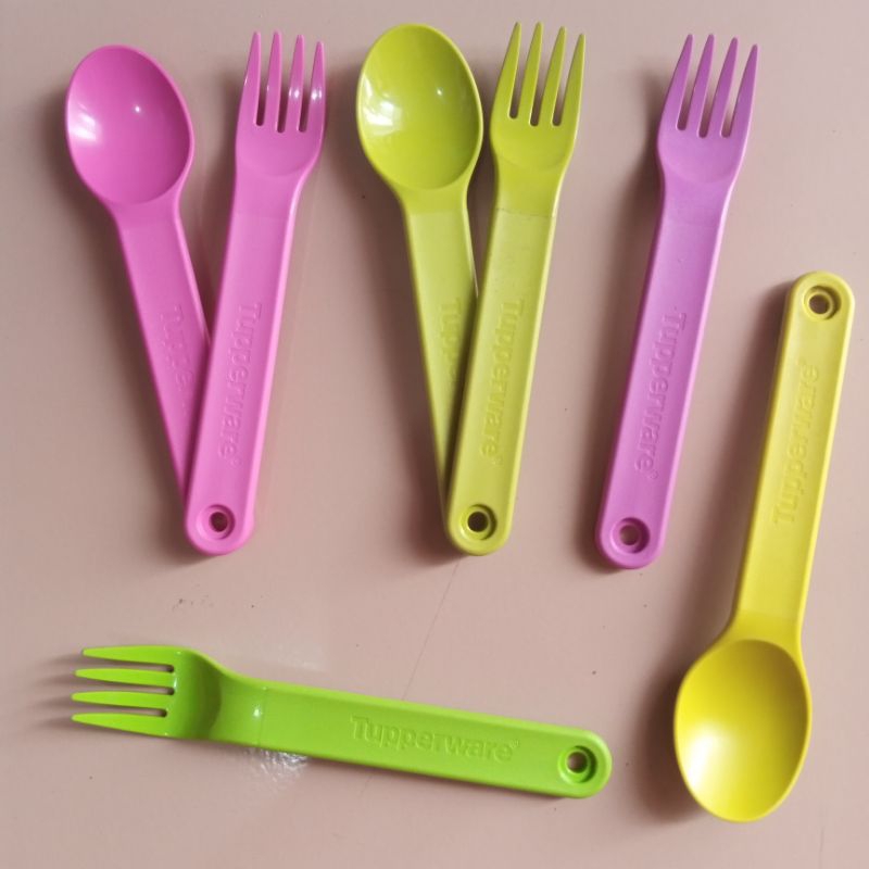 Cutlery sendok garpu Tupperware