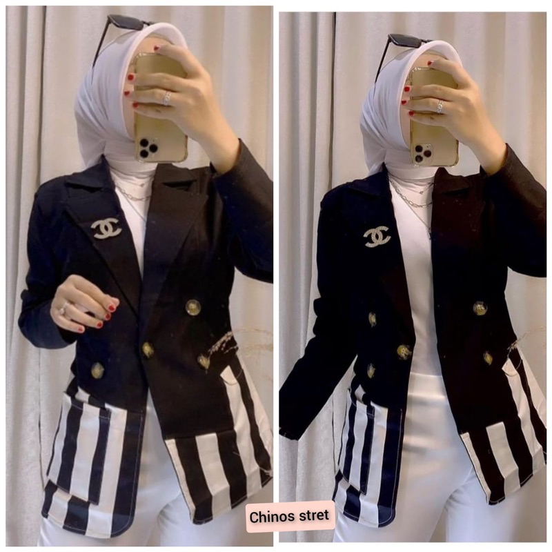 blazer kerja kantor wanita viral kekinian import blazer gaya korean outfit kekinian