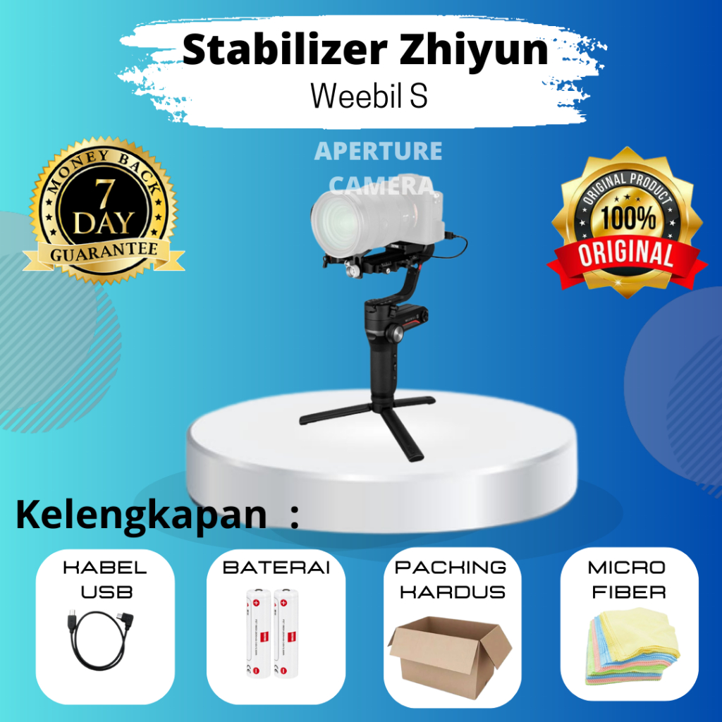 STABILIZER ZHIYUN WEEBILL S 3-AXIS GIMBAL MULUS LIKE NEW FULLSET BOX MURAHH