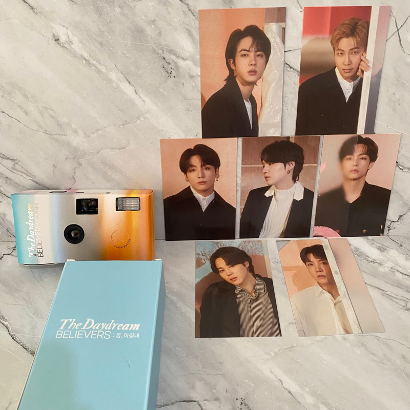 BTS the daydream believers disposable camera pc sharing photocard hybe insight rm jin suga jhope jim