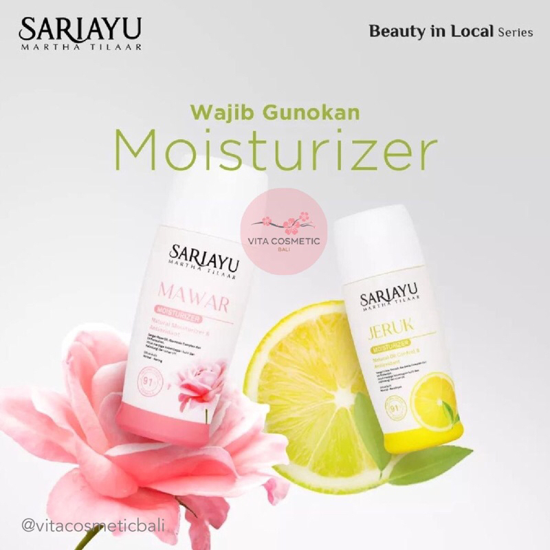 SARIAYU Moisturizer MAWAR &amp; JERUK Pelembab