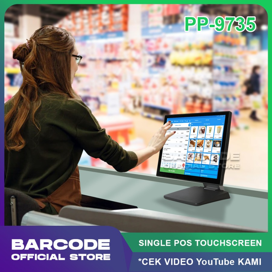 FEC PP 9735 Mesin Kasir Touchscreen Windows Komputer Resto Cafe Retail POS