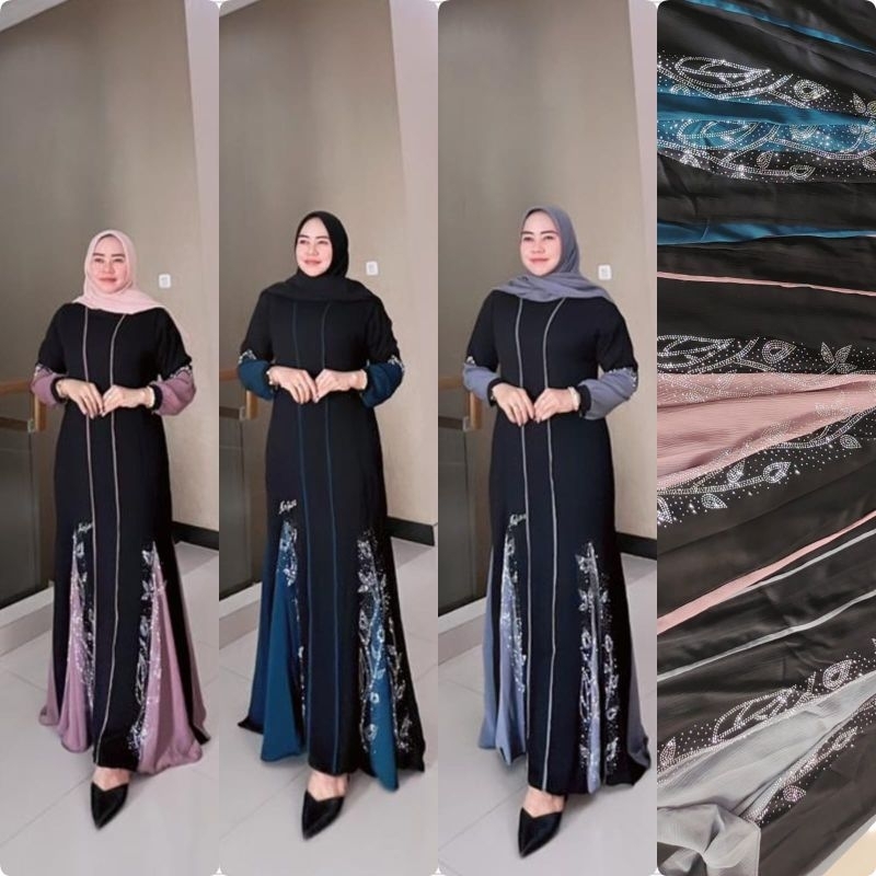 Nazwa Duyung Mute payet || Abaya Nazwa Original