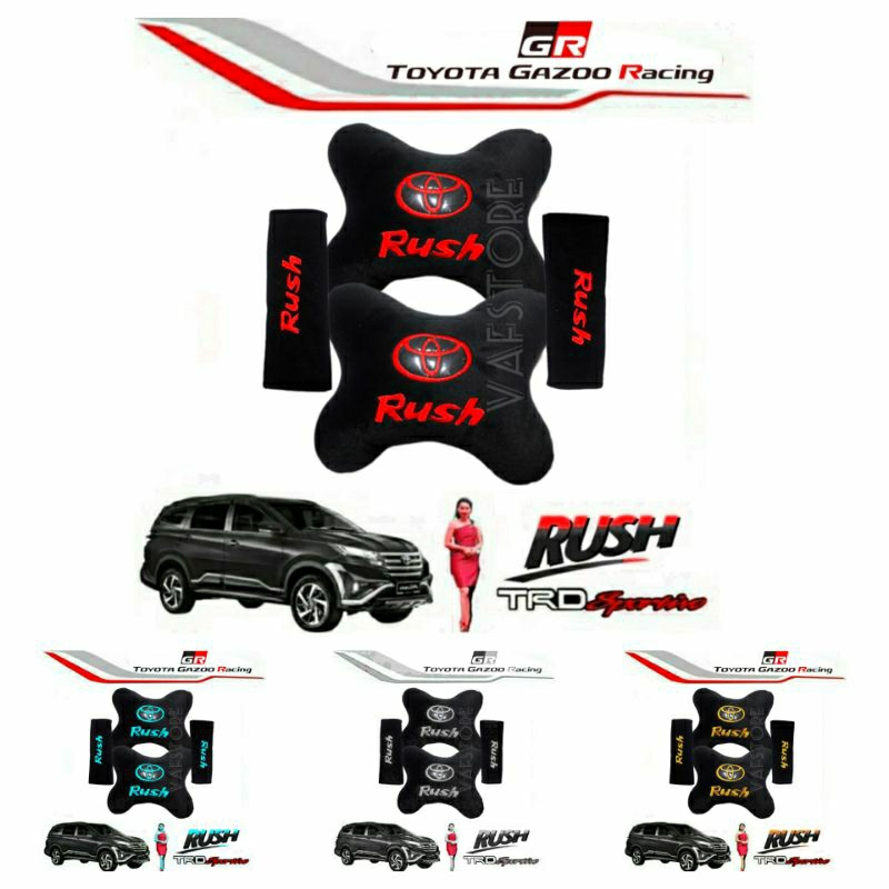 BANTAL MOBIL RUSH HITAM