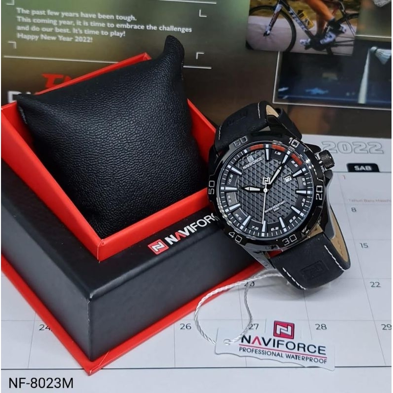 NEW JAM TANGAN PRIA NAVIFORCE 8023 ORIGINAL TANGGAL AKTIF