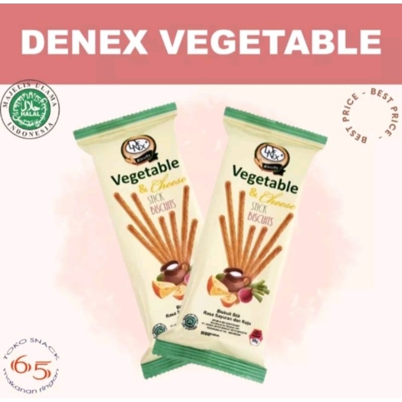 

denex vegetable chesse cracker 40 gr(1 dus isi 40 pcs)