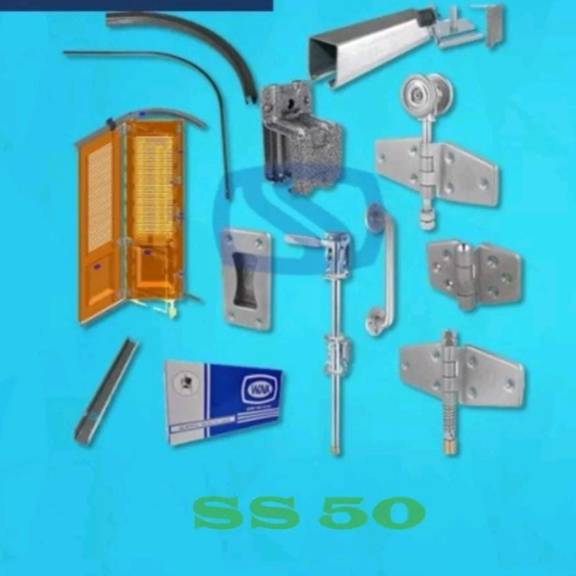 PAKET REL PINTU GARASI TIKUNG 10 DAUN 2 SISI SS50