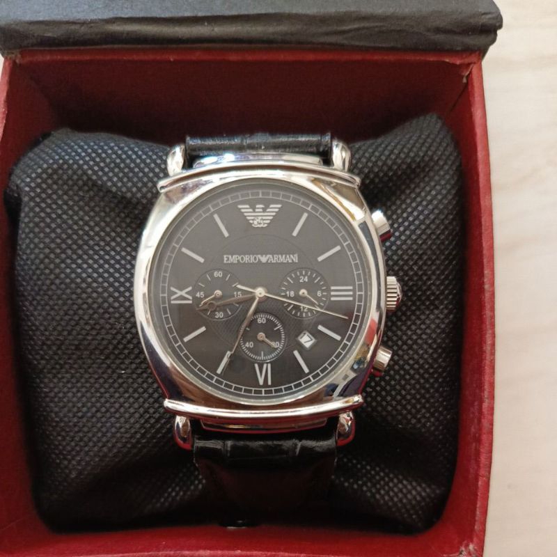jam tangan Original Chrono Emporio Armani like new preloved second bekas