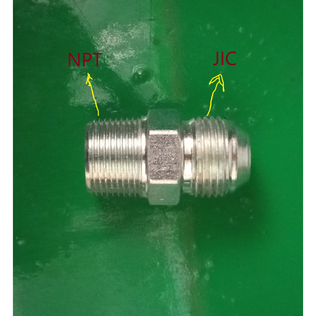 DOUBLE NIPPLE/ DOBEL NEPEL ADAFTOR 1/2 NPT x 5/8 JIC