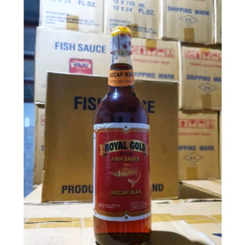 

ROYAL GOLD KECAP IKAN / FISH SAUCE 1 DUS ISI 12 BOTOL @725ML IMPORT THAILAND