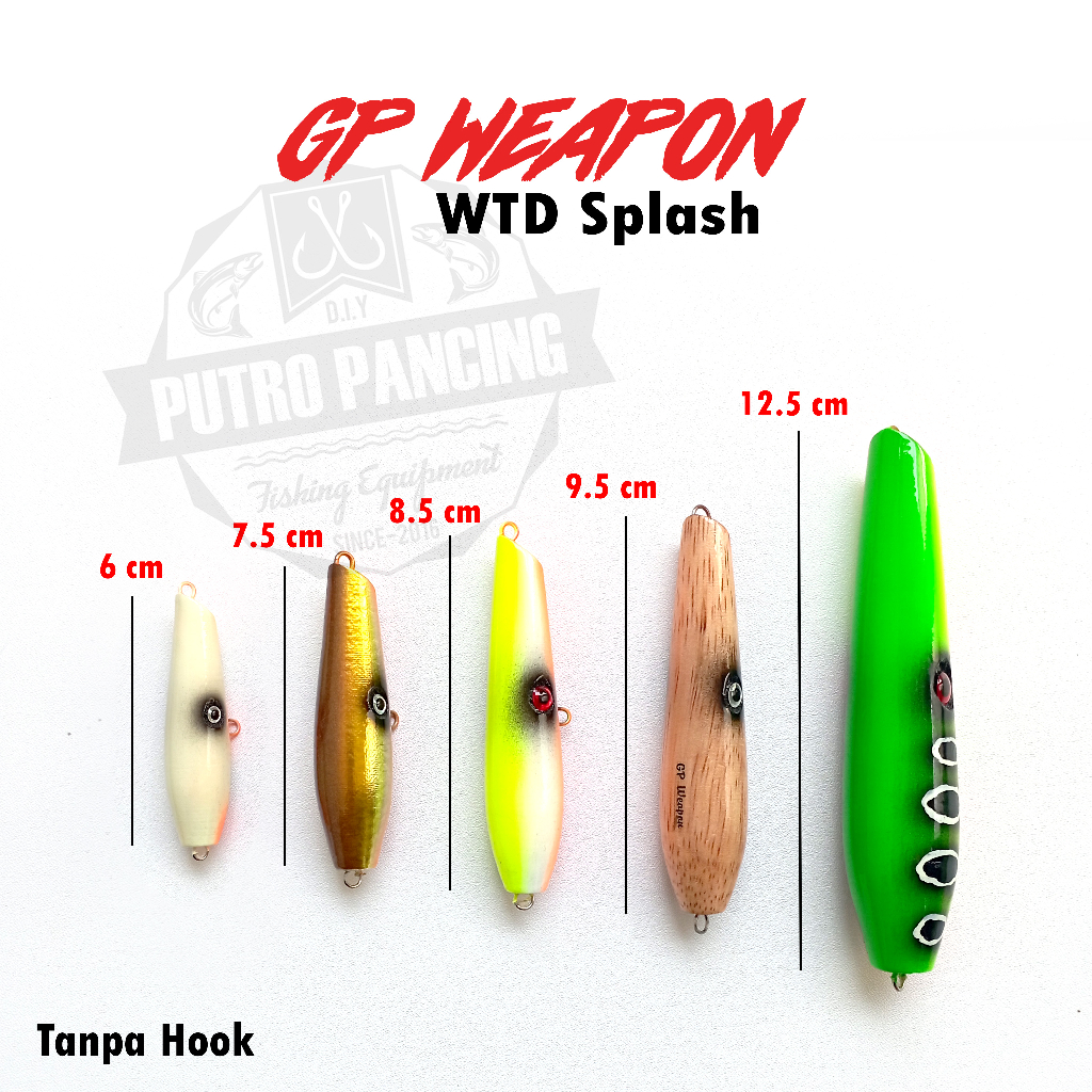 Lure GP WEAPON WTD Splash Handmade Kayu