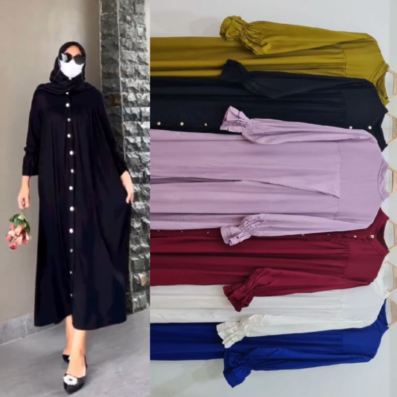 Mini Dress Arsy / Seaweed Midi Dress / Midi Terlaris / Midi / Midi Jumbo / Atasan / Midi Terbaru / M