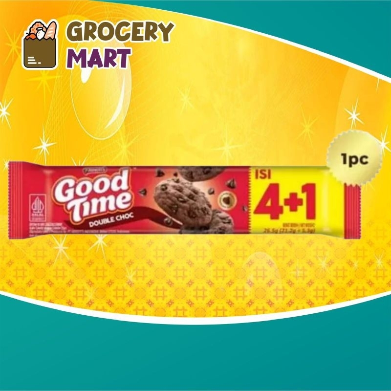 

Arnott's Good Time Double Choc Isi 4+1 / Biskuit Cookies 1Pcs