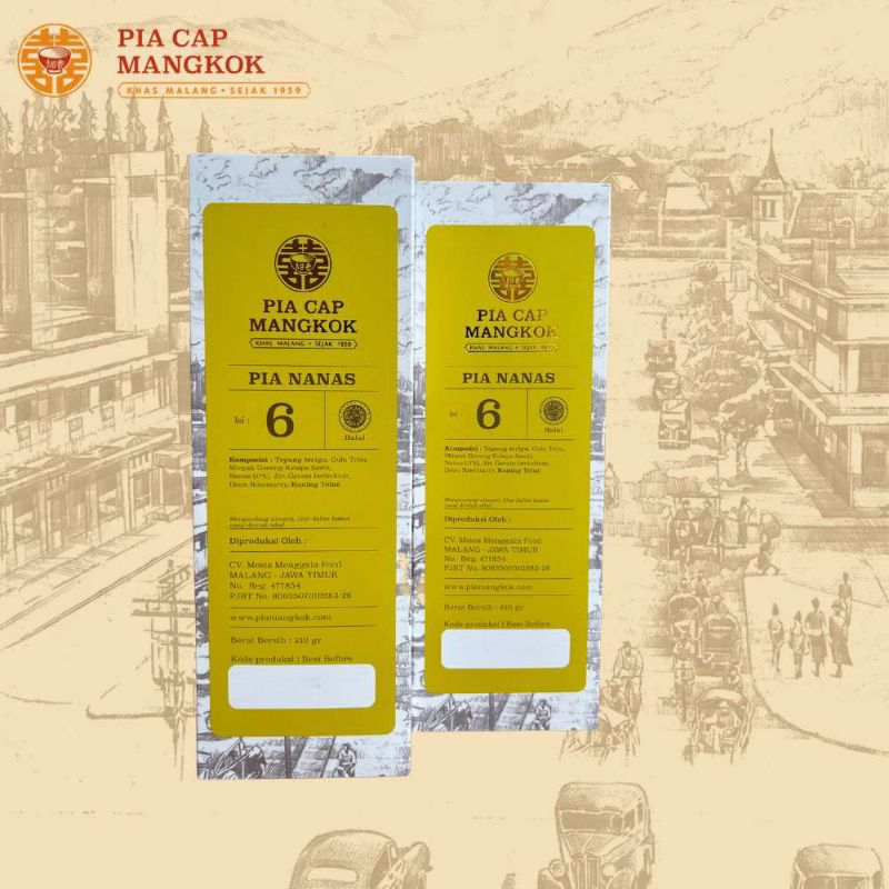 

Pia Cap Mangkok Nanas isi 6