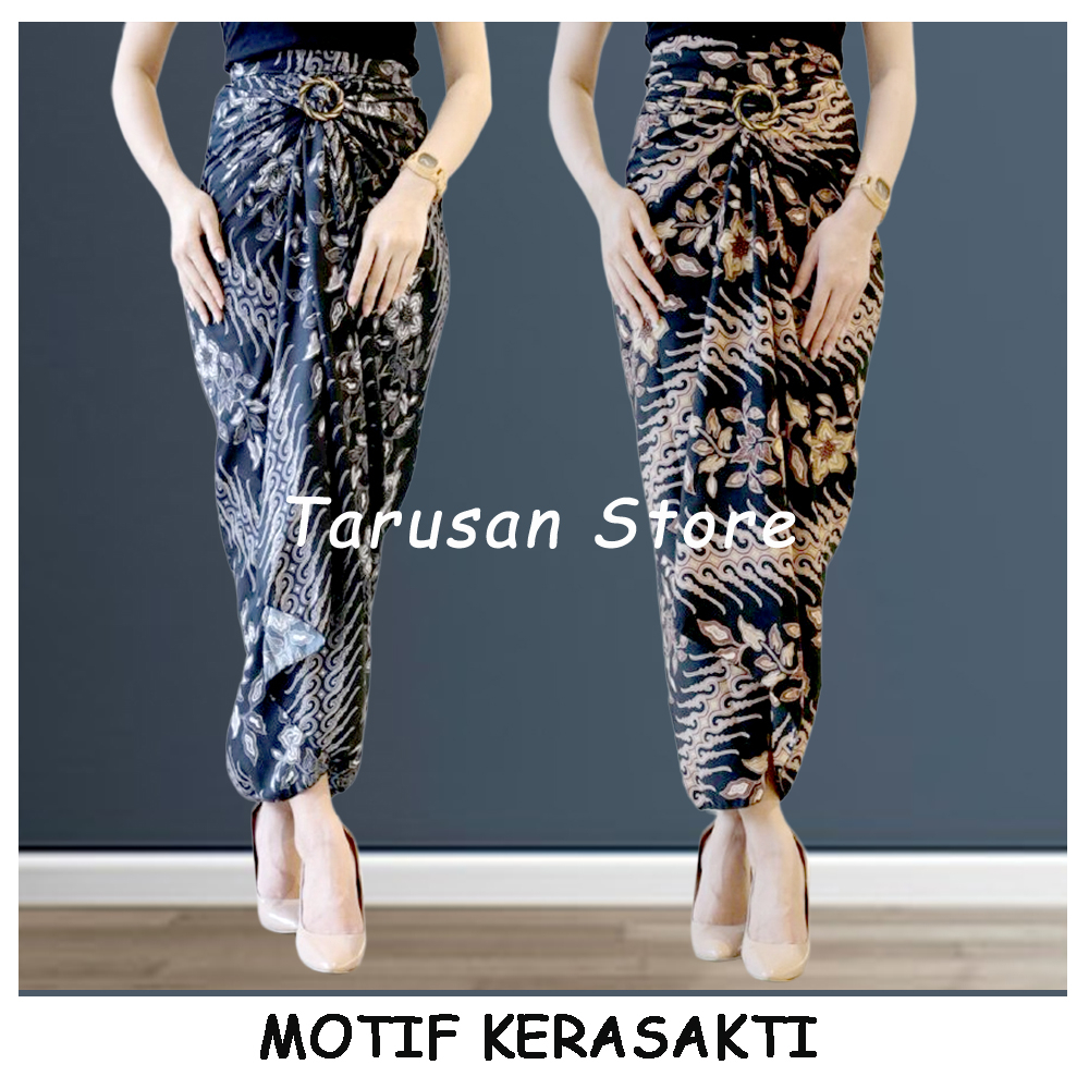 Rok Lilit Batik Motif Kerasakti Rok Bawahan Kebaya Rok Serut Rok Batik Bawahan Kebaya Rok Wisuda