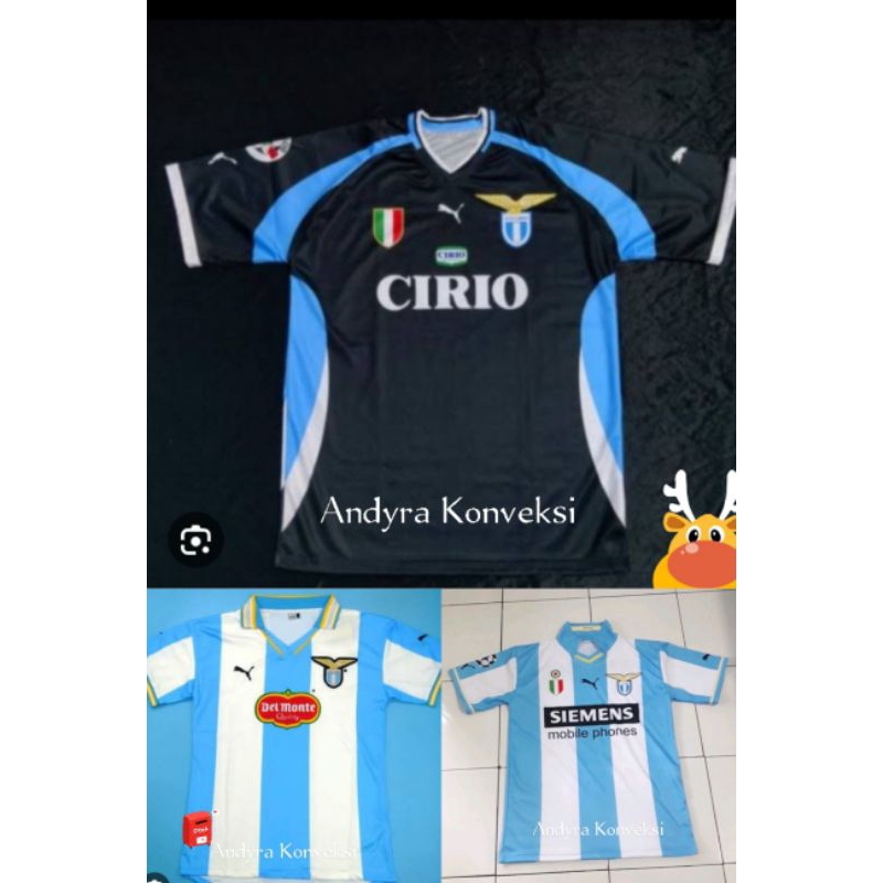 JERSEY RETRO  LAZIO 1999 - 2000 - Full printing - FREE NAME SET BEBAS
