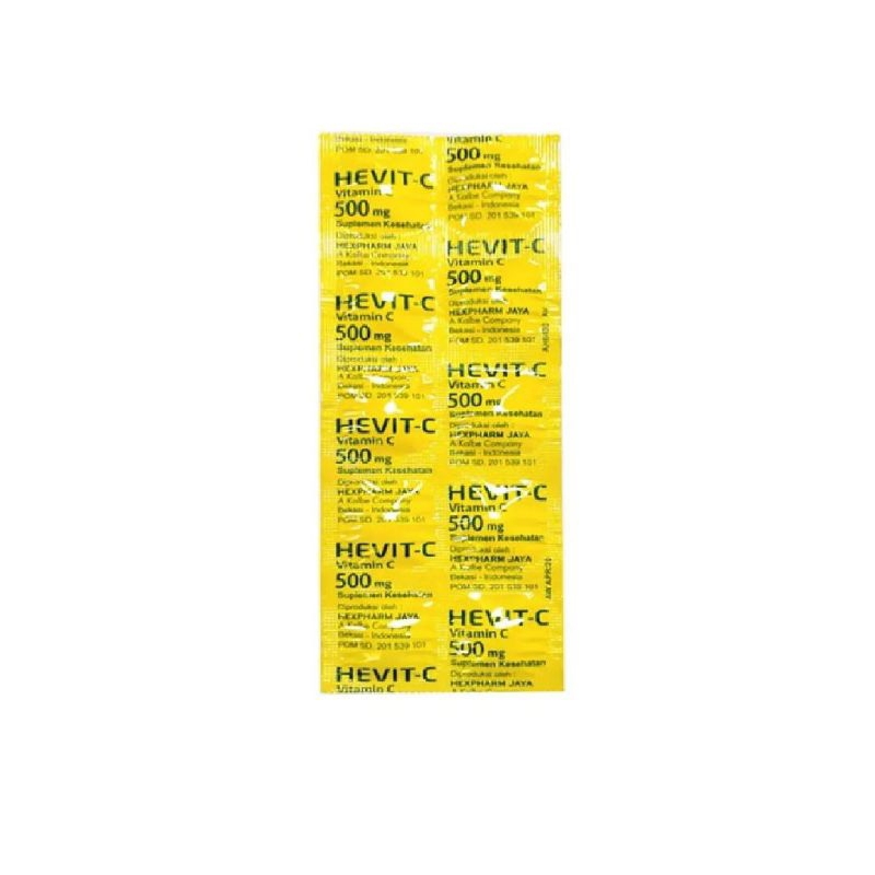 Hevit c 500mg / vitamin daya tahan tubuh / vitamin c 500mg ;hevitctab500mg