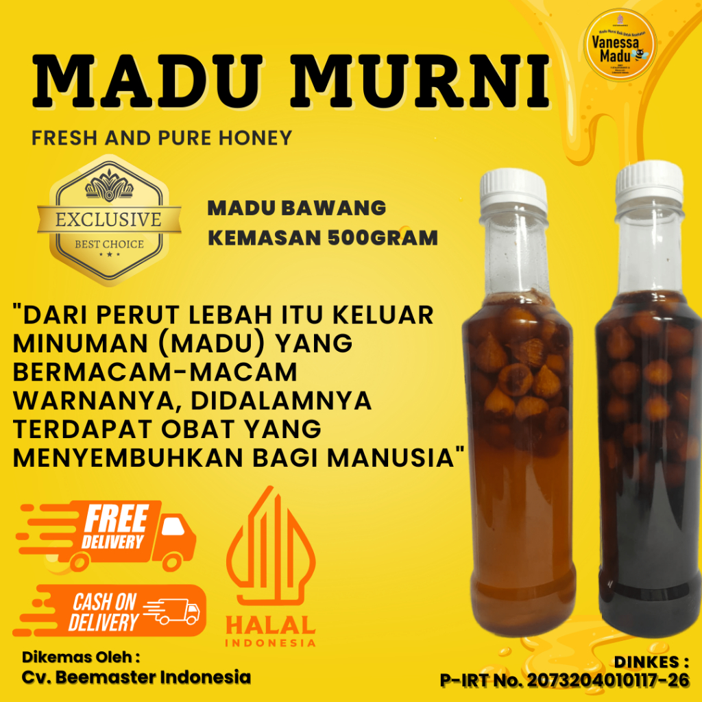 

MADU BAWANG 100% MURNI ASLI