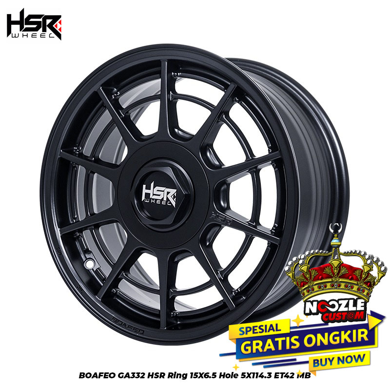 VELG HSR RING 15 TYPE BOAFEO LUBANG 5 PELEK RACING ERTIGA INNOVA