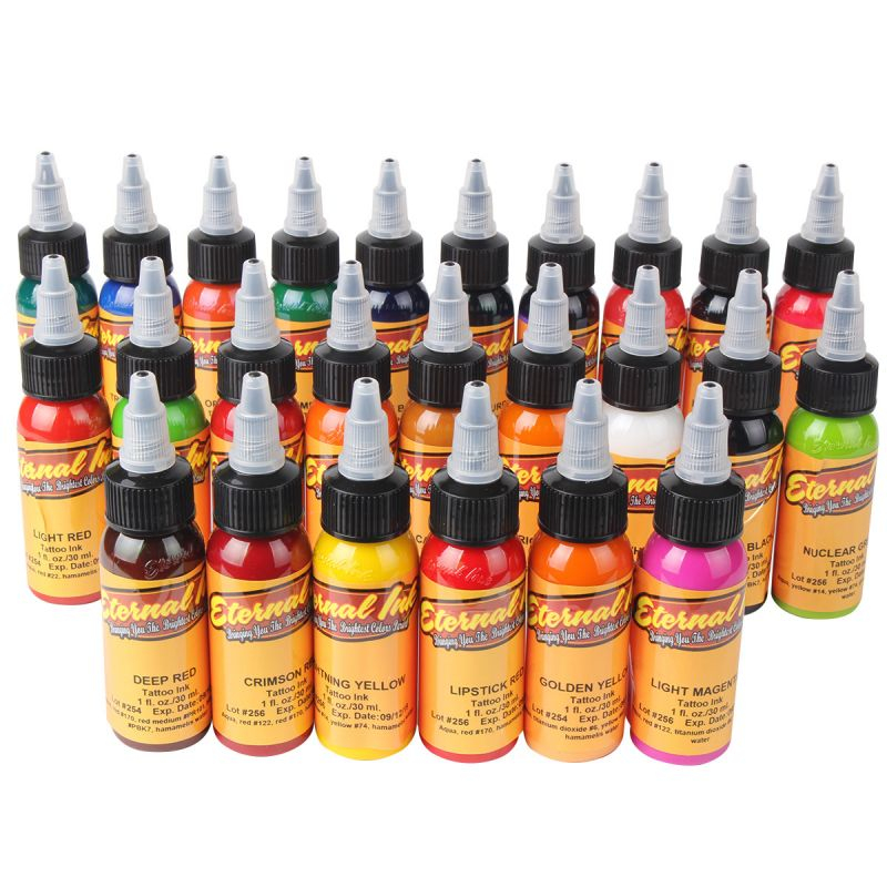 ASTARA - 16 Warna 30ml Tinta Tato Permanen Tato Tinta Set Pigmen Tinta Tato Tintas