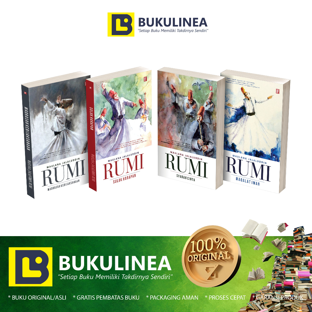 Buku PAKET SYAIR CINTA RUMI - Jalaluddin Rumi