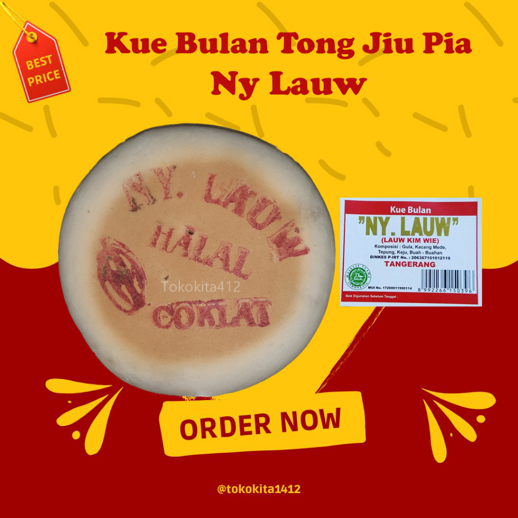 

Kue Bulan Ny Lauw Asli Tong Cu Pia Mooncake Phia Kue Roda Halal