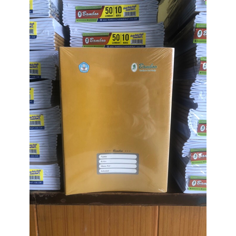 Buku tulis Panjang 50lembar merk Bamboo