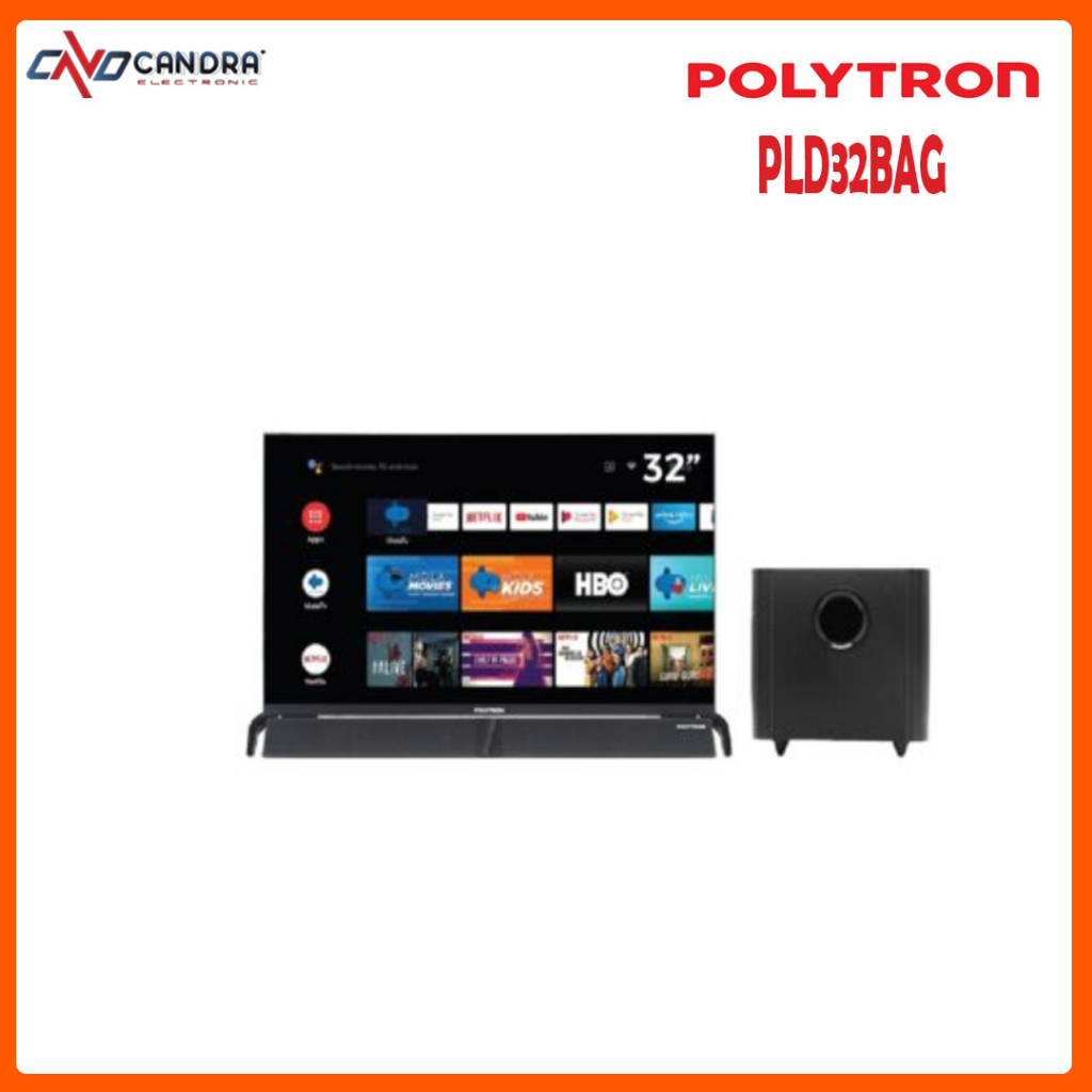 Android TV POLYTRON 32BAG Cinemax Soundbar 32 inchi